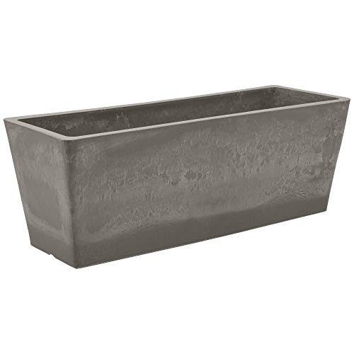 Arcadia Garden Products PSW U45CT Simplicity Window Box, 17.5' x 7' x 6', Cement Color, 17.5' x 7'