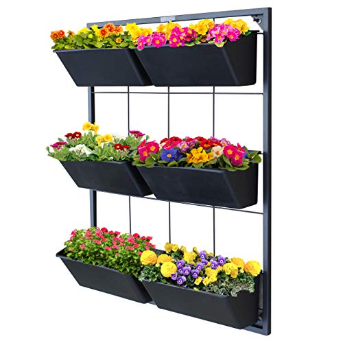 Garraí Vertical Garden Wall Planter - Wall Mounted Hanging Planter for Flowers, Vegetables or Herb Garden (Vertical Wall Planter)